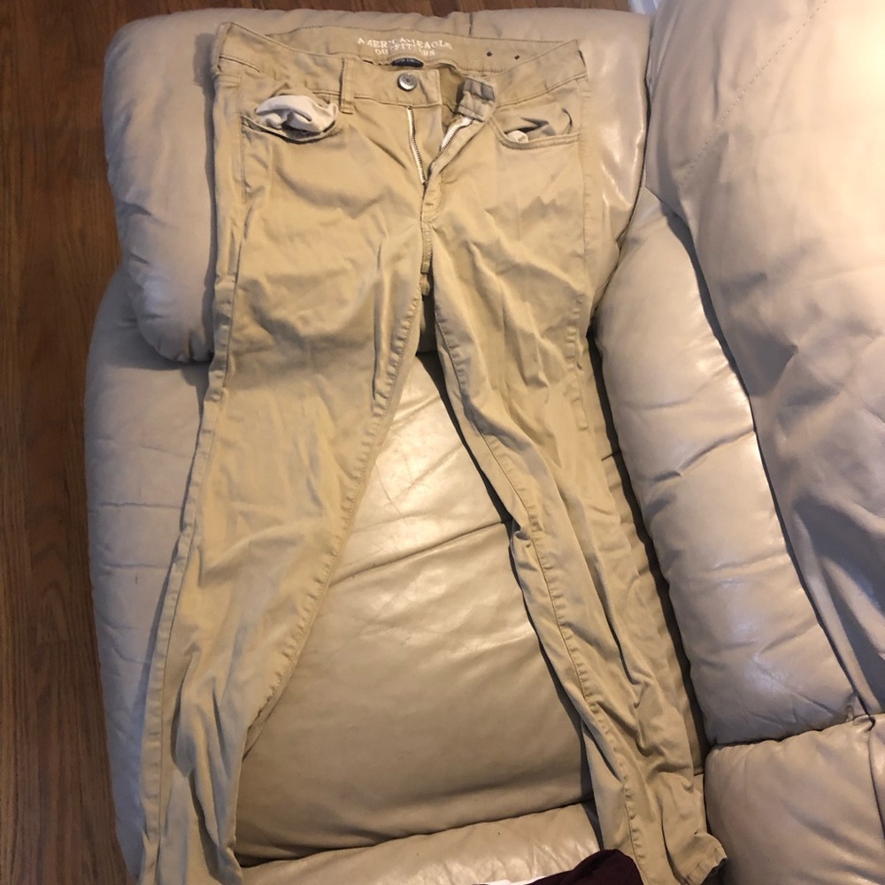 American Eagle Khaki Jeggings size 10